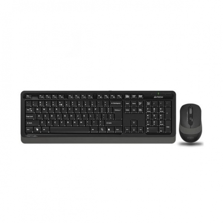 Imagine KIT tastatura + mouse wireless A4Tech Fstyler Negru/Gri, FG1010 Grey